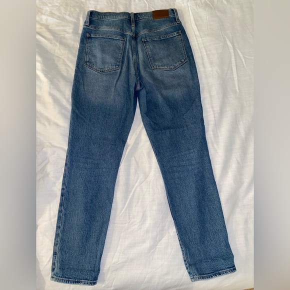 Madewell High Rise Slim Boy Jean in Neal Wash Tencel Denim Edition Size 27 - Picture 7 of 16